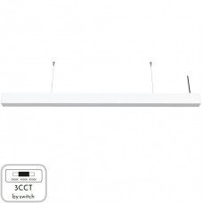 Γραμμικό Φωτιστικό Οροφής LED 30W 230V 3600lm CCT 90cm 6072-90-WH